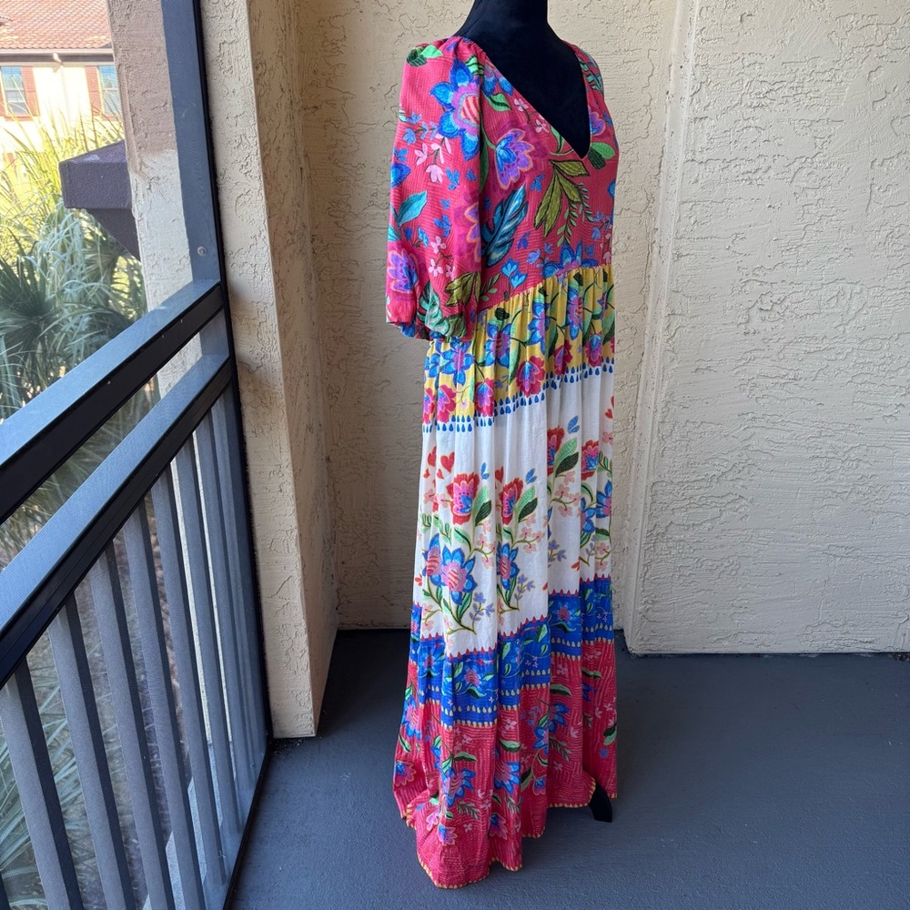 Johnny Was Rumba Maxi Dress Sz XL Patchwork Vacation NWT - Picture 6 of 15